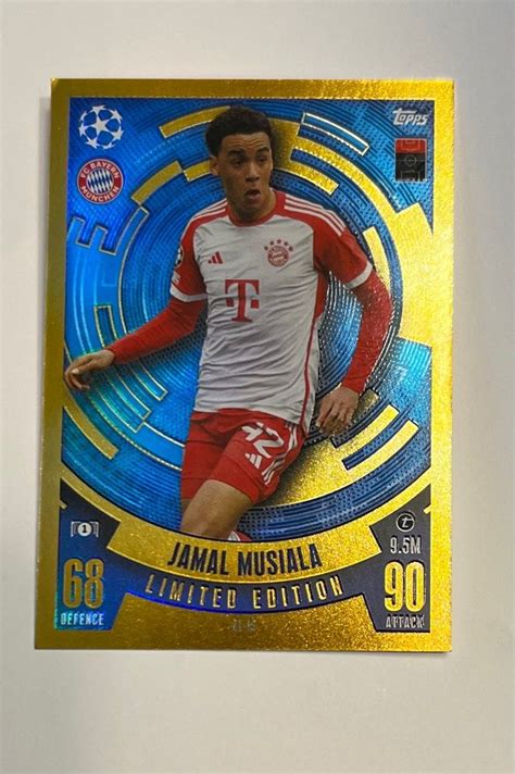 Jamal Musiala Limited Edition Match Attax Hobbies Toys