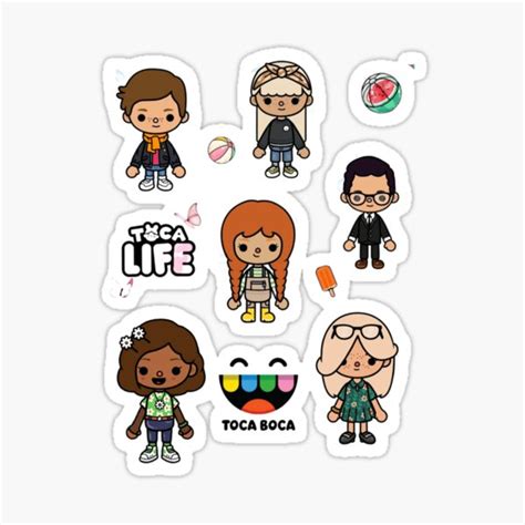 Toca Boca Life World Sticker For Sale By Masonbibi Redbubble