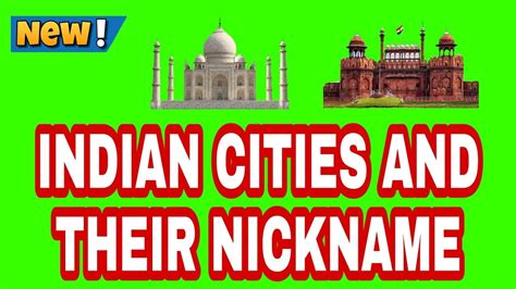 Indian Cities And Their Nicknames YouTube