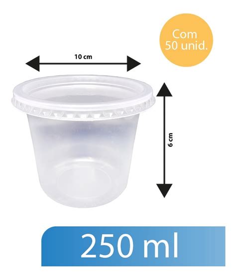 Embalagem Pote Redondo Ml Rioplastic C Unidades Distribuidora