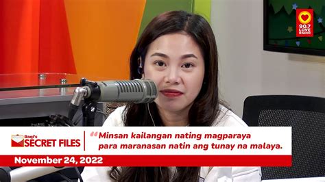 May Asawa Na Pala Siya Raqis Secret Files November 24 2022