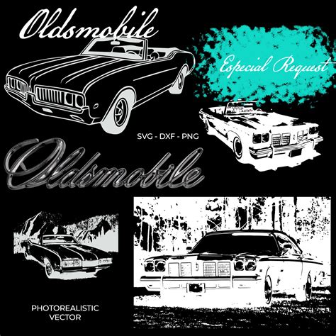 Cutlass Oldsmobile Convertible Svg, Dxf and Png File Ready to Cut on a ...