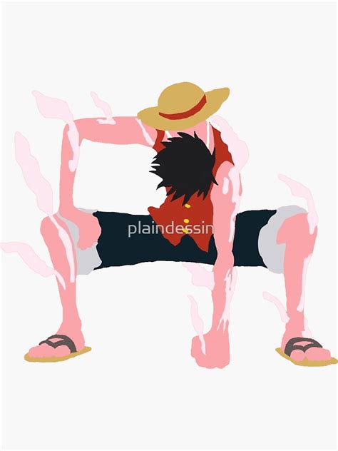 Luffy Gear Minimalist Design Sticker For Sale By Plaindessin