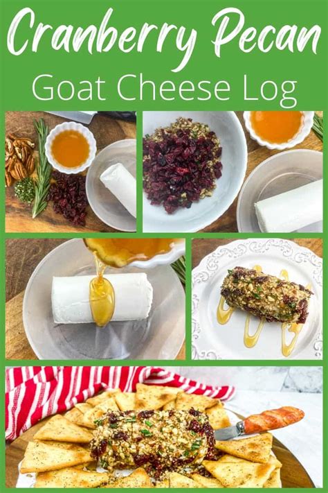 5 Ingredient Cranberry Pecan Goat Cheese Log For The Holidays