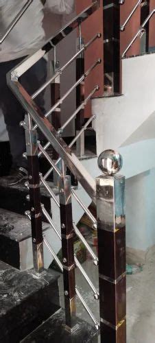 Silver Bar Ss Railing Mounting Type Staircase At Rs Unit In Raipur