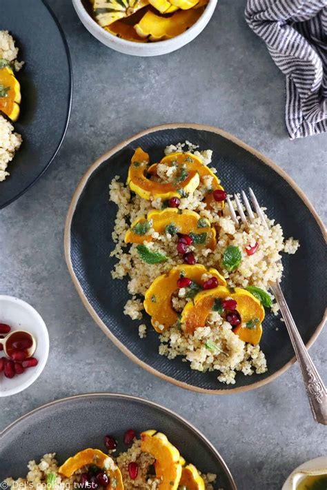 Courges Delicata Quinoa Et Pesto De Menthe Del S Cooking Twist