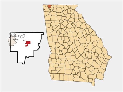 Ringgold, GA - Geographic Facts & Maps - MapSof.net