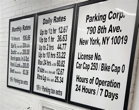 Parking Rates In New York at Eden Goldfinch blog