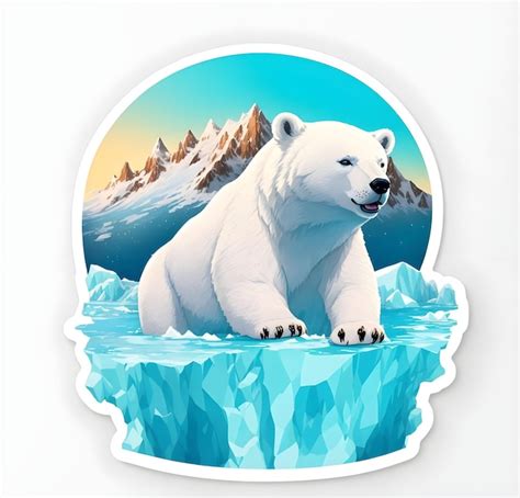 Premium Photo | Polar bear on iceberg