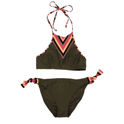 Maillot De Bain Femme Bikini Pi Ces Kan Vert Militaire Orang