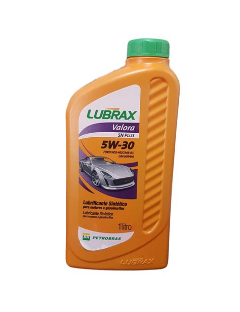 Óleo do Motor 5w30 SN Sintético Valora Plus 1 litro Lubrax