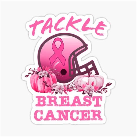 Pegatina Tackle Breast Cancer Football Camiseta De Concientizaci N