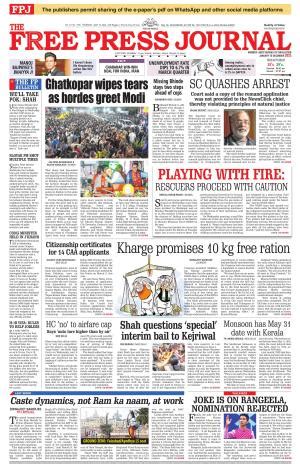 Free Press Journal Mumbai Edition 1 Thu 16 May 24