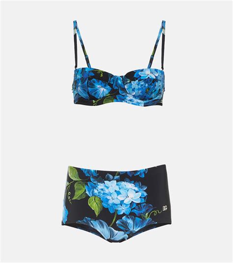 Floral Bikini In Multicoloured Dolce Gabbana Mytheresa