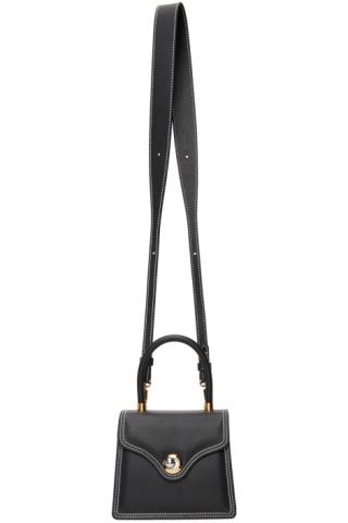 Ratio Et Motus Black Leather Lady 15 Top Handle Bag SSENSE