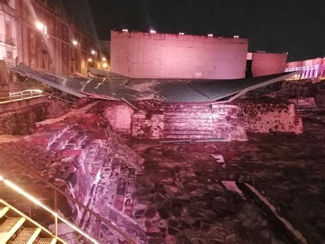 Video Colapsa Techo De Templo Mayor Por Granizo Y Lluvias De Anoche