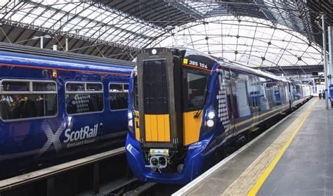 ScotRails New Hitachi Class 385 Trains Launched Into Service On Shotts