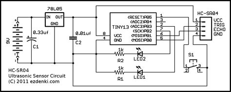 Hc Sr04 Ultrasonic Sensor Circuit Diagram Circuit Diagram