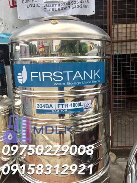 Firstank 1000L Water Storage Tank Stainless Furniture Home Living