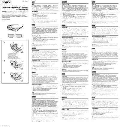 Sony TDG BR200 TDG BR200 Consignes dutilisation Néerlandais