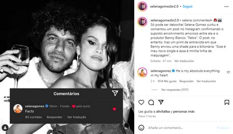 Selena Gomez Estrena Romance Son Benny Blanco Te Decimos Qui N Es