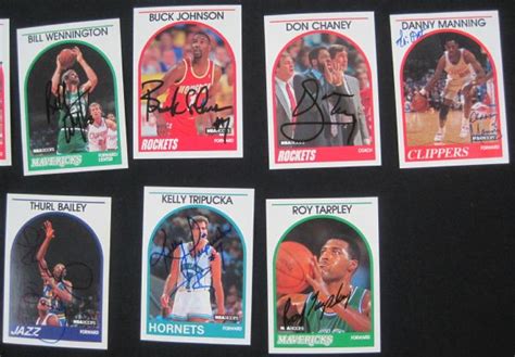 Lot Detail - NBA Autographed Basketball Card Collection