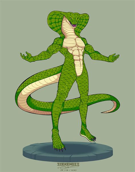 Artstation Fursona Com Cobra Anthropomorphic