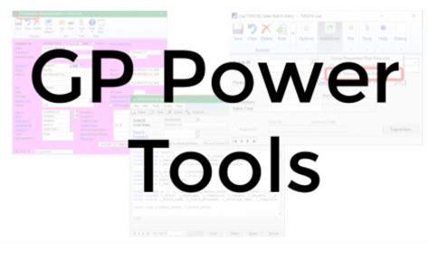 Microsoft Dynamics Gp Power Tools Websan Solutions Inc