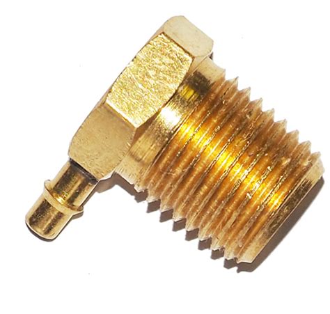 Miniature 90° Male Elbow Hose Barb Brass|1/8LB3