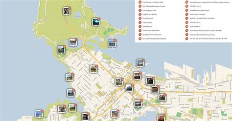 Vancouver Tourist Attractions Map