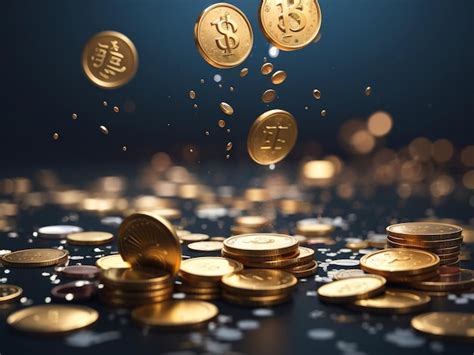 Premium Photo Fortune Unleashed A CloseUp Of Coins Pouring Out Of A