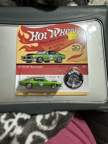 Hot Wheels Th Anniversary Hemi Barracuda With Button EBay