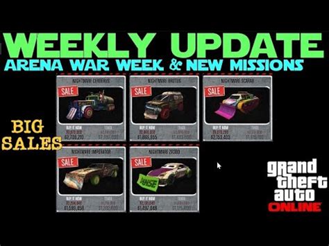 GTA 5 Online Weekly Discounts And Arena War Week YouTube