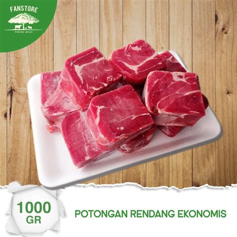 Jual Daging Rendang Ekonomis Potongan Rendang 1kg Shopee Indonesia