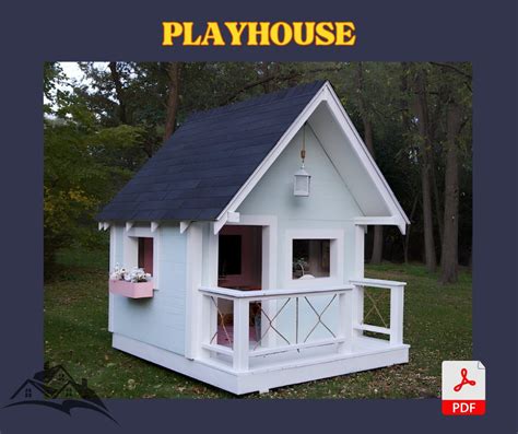 DIY Playhouse Plans,wooden Playhouse,playhouse Plans for Kids,playhouse ...