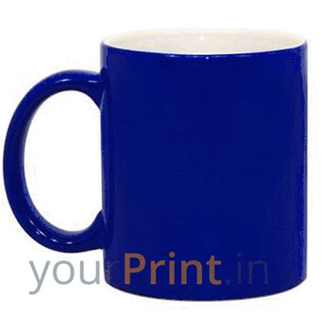 Buy Blue Customized Photo Printed Magic Mug Cup | yourPrint