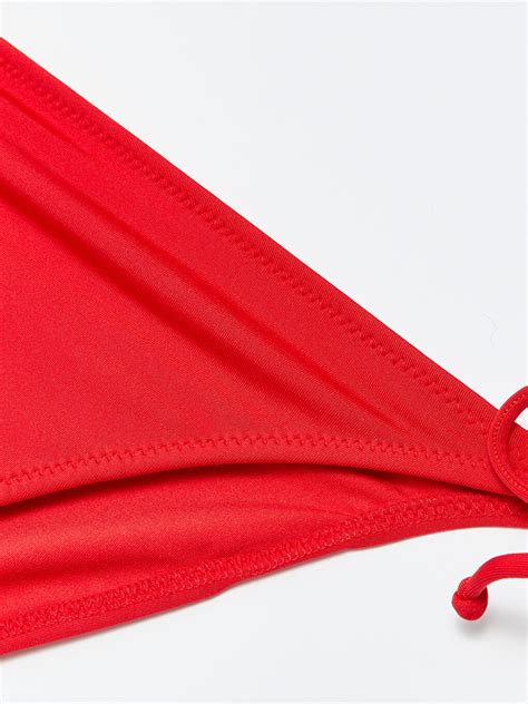 KIRMIZI Kadın Düz Bikini Alt S AB Z SKN LCW