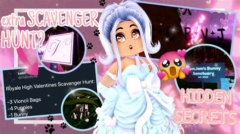 Secrets In The Valentines Realm Lunar Scavenger Hunt Easter Eggs Roblox Royale High