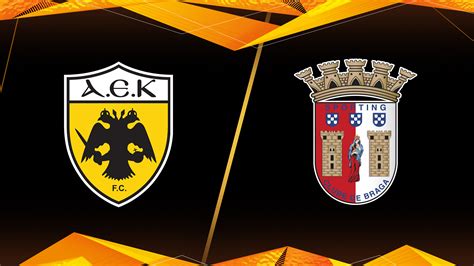 Watch Uefa Europa League Match Highlights Aek Vs Braga Full Show On