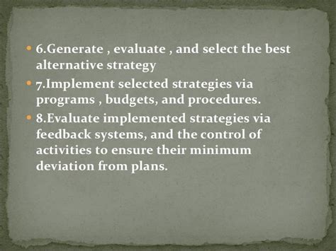 Basic Concept Of Strategic Management