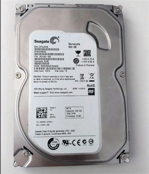 Seagate Barracuda 500GB 7200RPM High Performance Desktop PC Internal