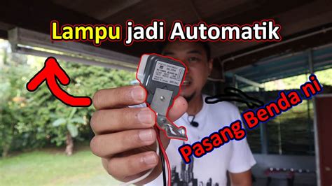 Cara Pasang Sensor Lampu Automatik Photocell Sensor Peka Cahaya Youtube