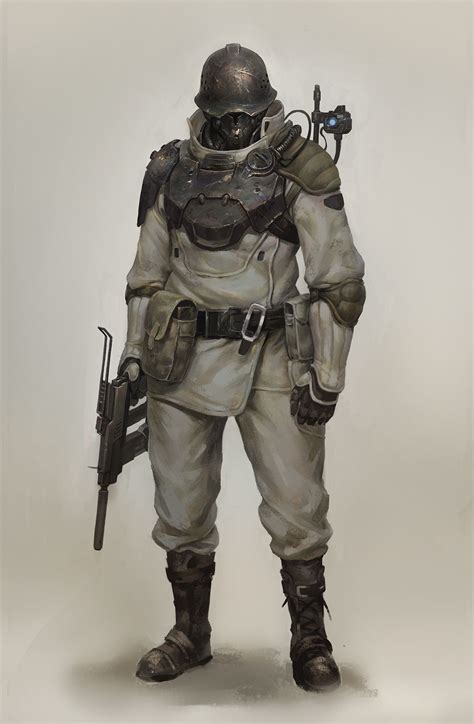 Artstation 3 Ma 酷 Dieselpunk Armor Concept Sci Fi Concept Art