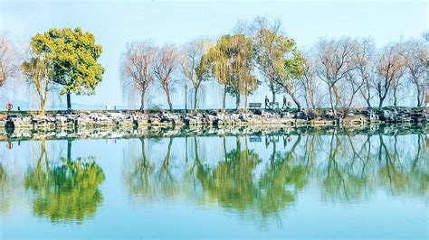 美丽江苏·每日一景丨苏州太湖生态岛：湖岛春光无限好 中国江苏网