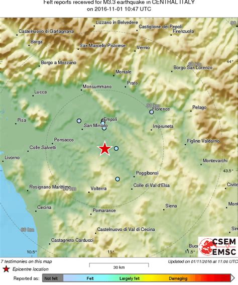 Terremoto Nuova Scossa Molto Superficiale Scuote La Toscana Paura A