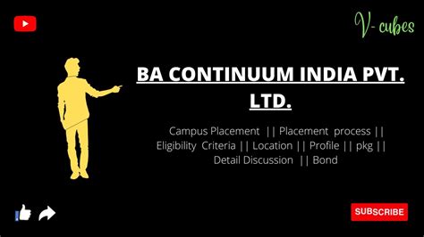 Ba Continuum India Pvt Ltd Placement Process Detail Discussion