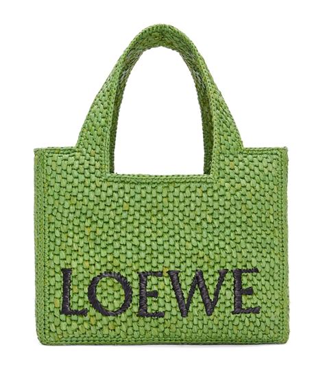 Womens Loewe Green X Paula S Ibiza Small Font Tote Bag Harrods