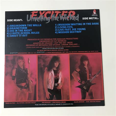 exciter unveiling  wicked plak cd dvd satin al