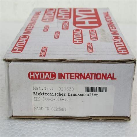 HYDAC Pressure Switch EDS 344 2 016 Y00 A6 40 EBay