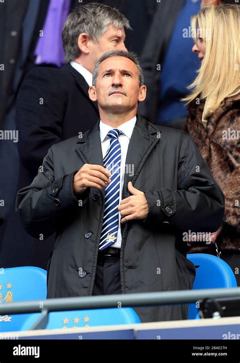 Manchester City's Director of football Txiki Begiristain in the stands ...